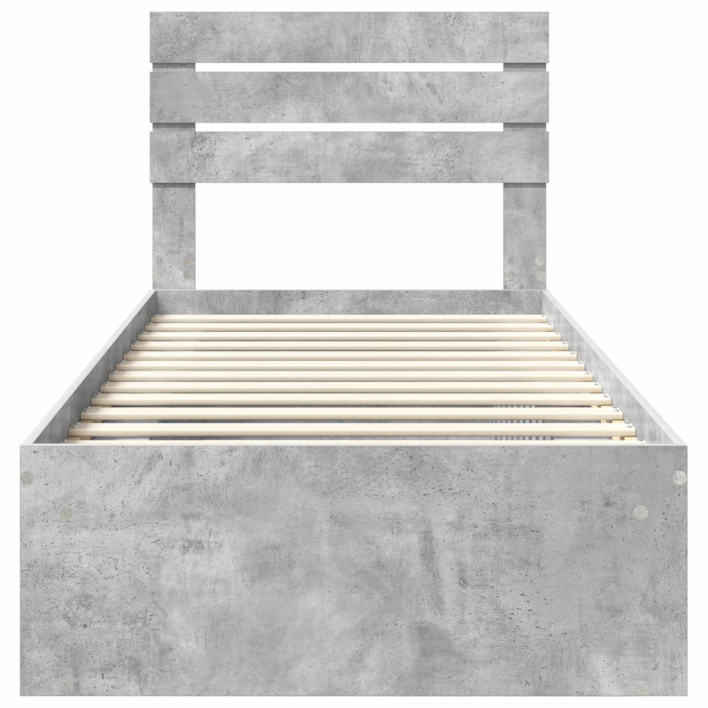 Bed Frame Concerte Grey 75 x 190 cm Solid Pine Wood