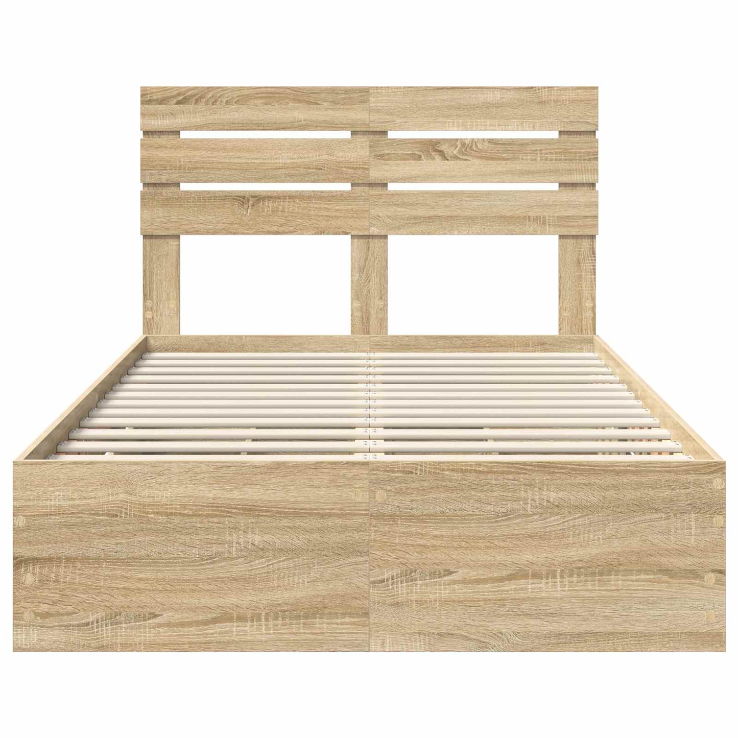 Bed Frame with Drawer Sonoma Oak 120 x 200 cm Engineer Wood