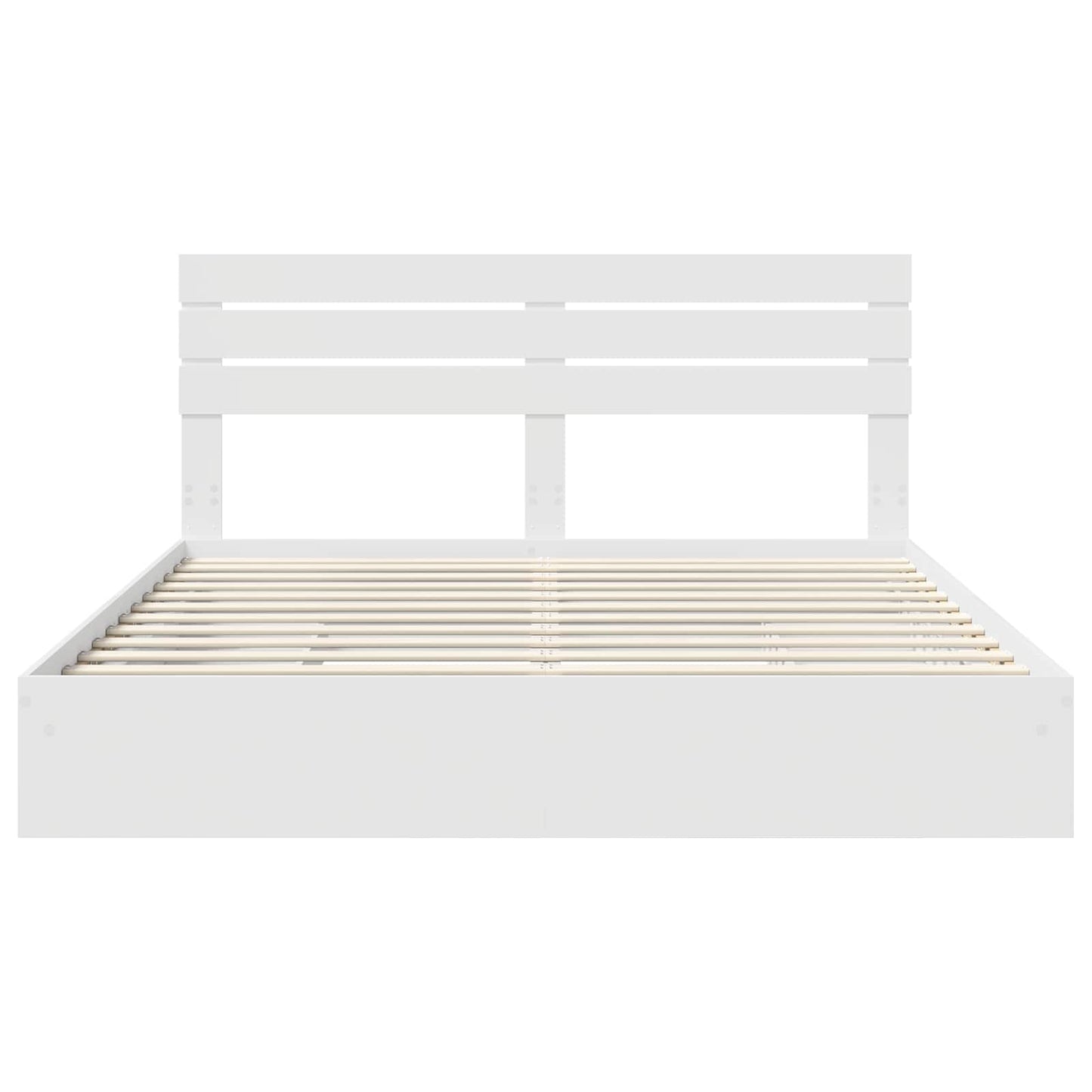Storage Bed with Drawer White 180 x 200 cm Engineered Wood