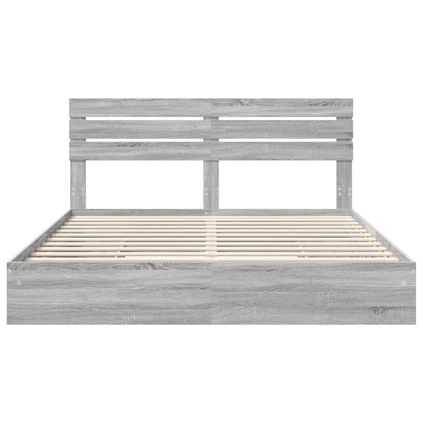 Storage Bed Grey Sonoma 180 x 200 cm Engineered Wood