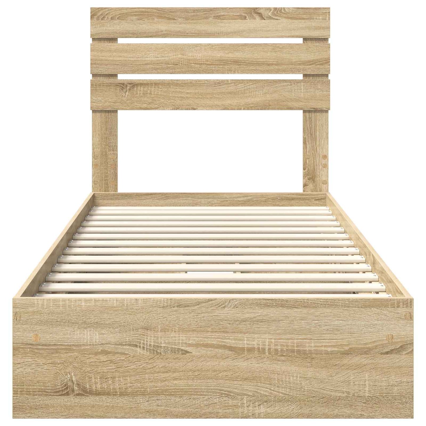 Storage Bed with Drawer Sonoma Oak 75 x 190 cm Engineered Wood
