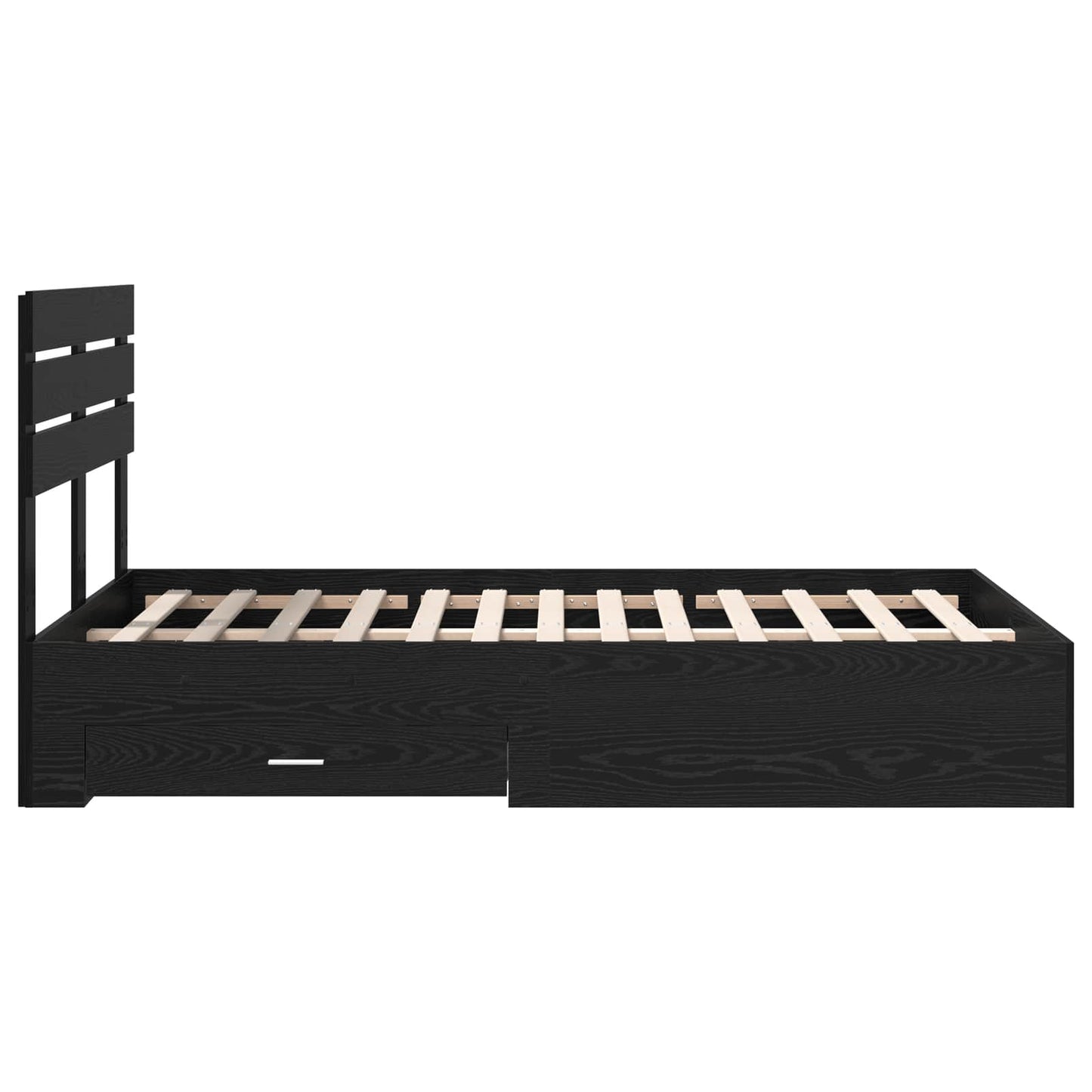 Bed Frame with Drawer with Headboard Manual Engineered Wood