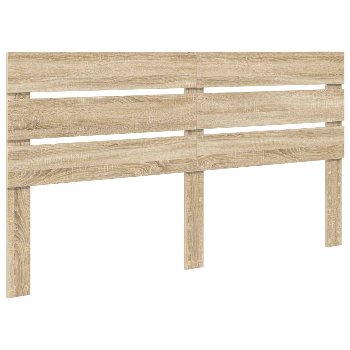 Bed Frame with Headboard Sonoma 200 x 200 cm Solid Pine Wood