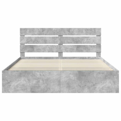 Bed Frame with Headboard Concerte 180 x 200 cm Solid Pine Wood