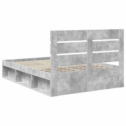 Bed Frame with Headboard Concerte 160 x 200 cm Solid Pine Wood