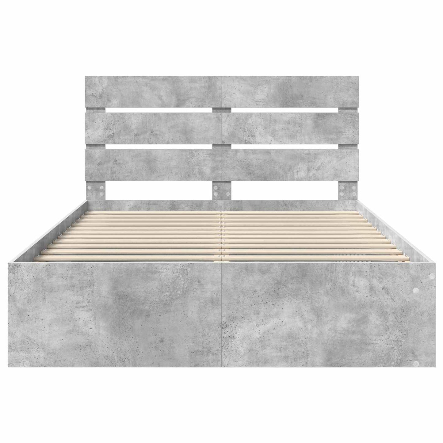 Bed Frame with Headboard Concerte 160 x 200 cm Solid Pine Wood