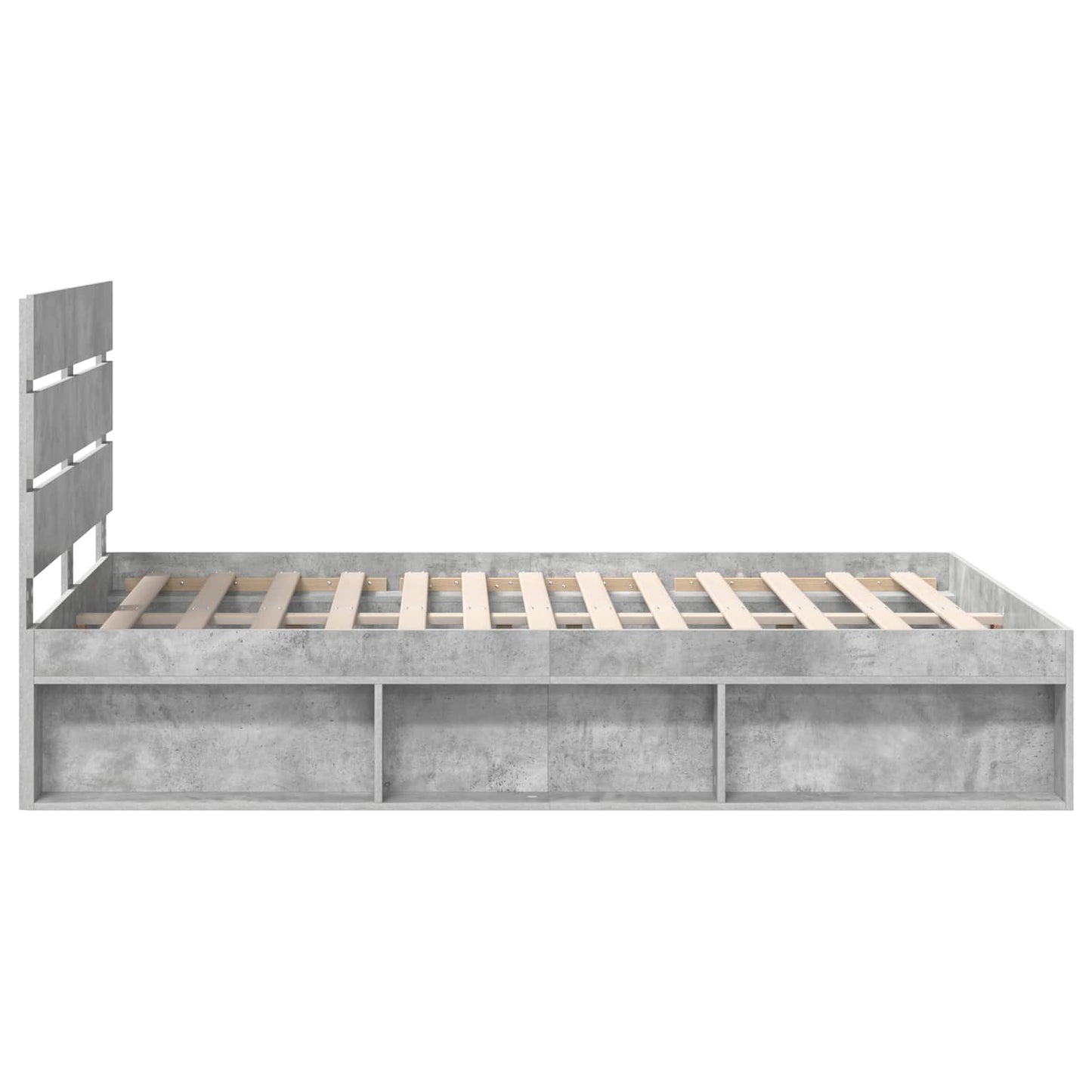 Bed Frame with Headboard Concerte 160 x 200 cm Solid Pine Wood