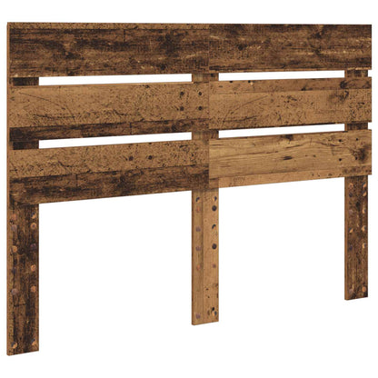 Bed Frame with Headboard Old Wood 140 x 190 cm Solid Pine Wood