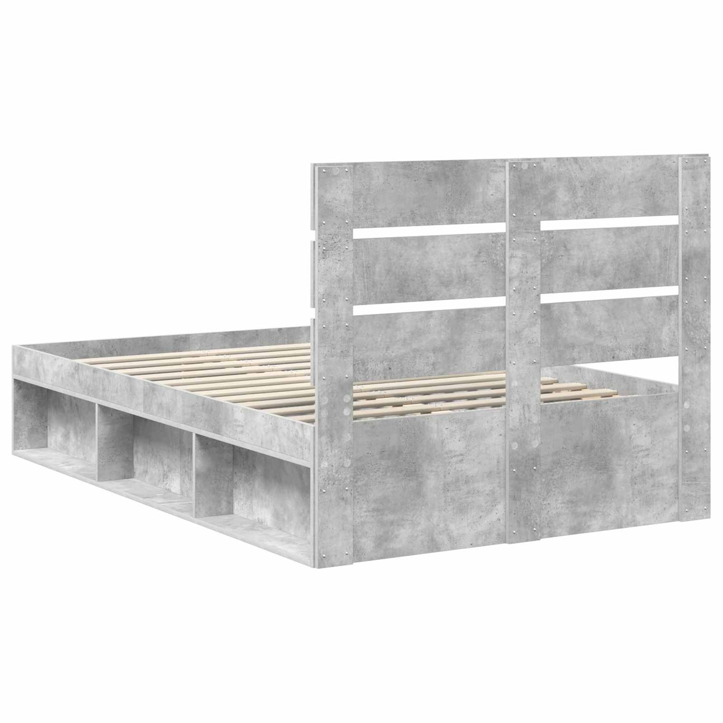 Bed Frame with Headboard Concerte 120 x 200 cm Solid Pine Wood