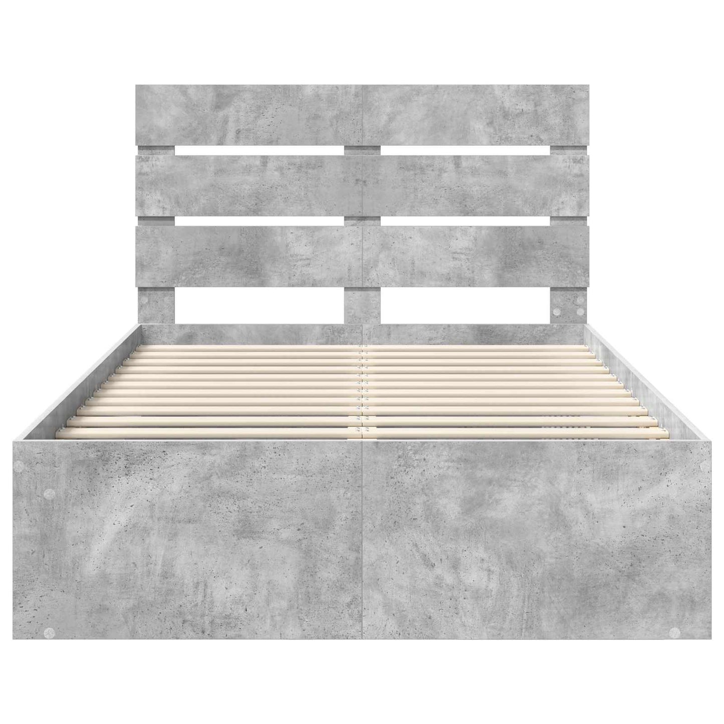 Bed Frame with Headboard Concerte 120 x 190 cm Solid Pine Wood
