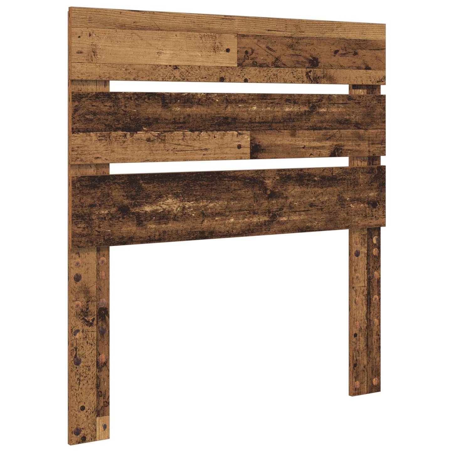 Bed Frame with Headboard Old Wood 100 x 200 cm Solid Pine Wood