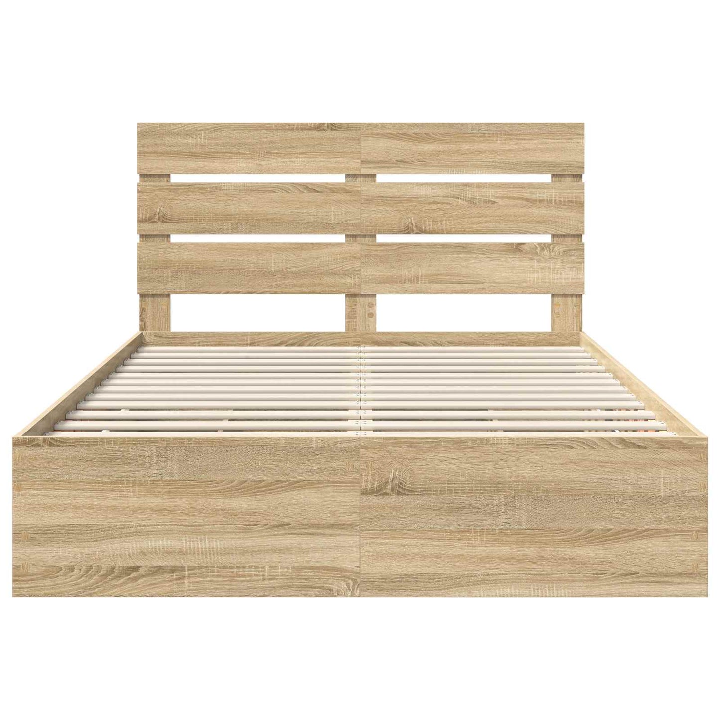 Bed Frame with Drawer Sonoma Oak 160 x 200 cm Engineer Wood