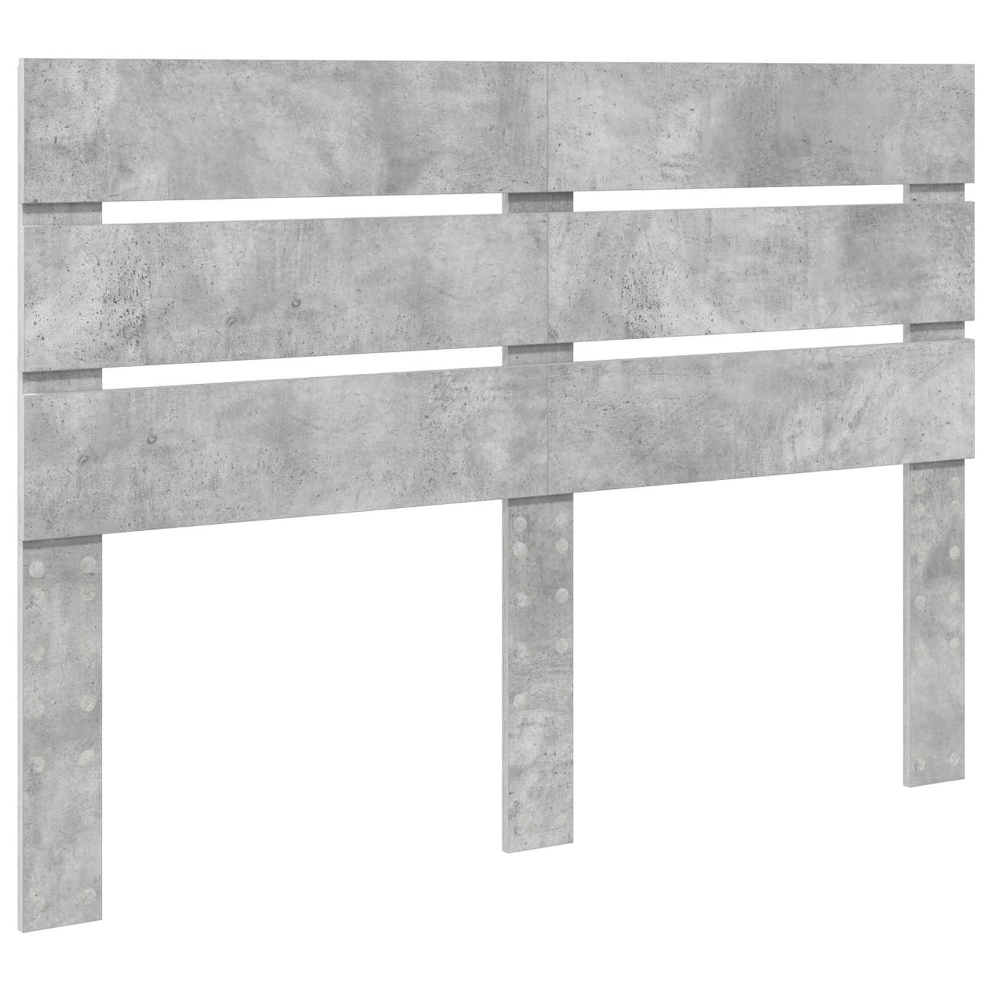 Bed Frame with Drawer Concrete Grey 140 x 190 cm Engineer Wood
