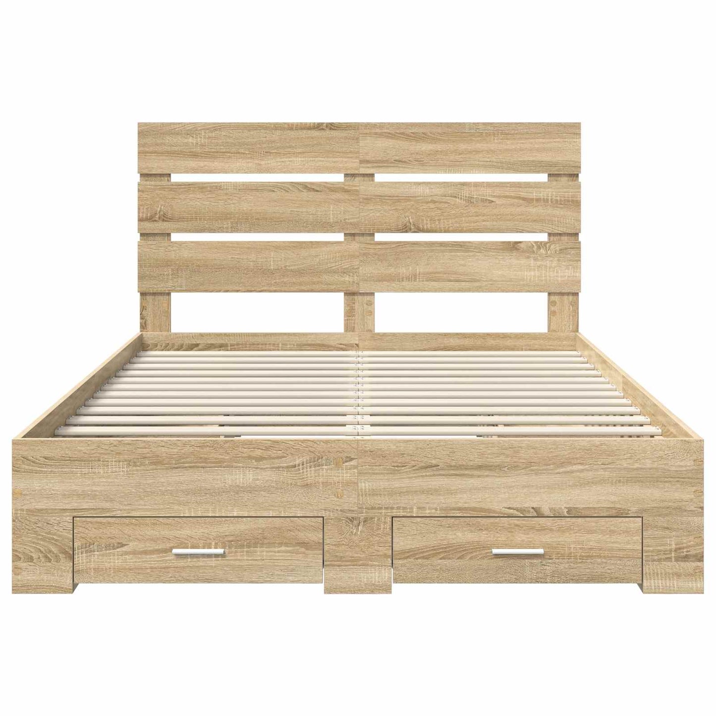 Bed Frame with Drawer Sonoma Oak 150 x 200 cm Engineered Wood