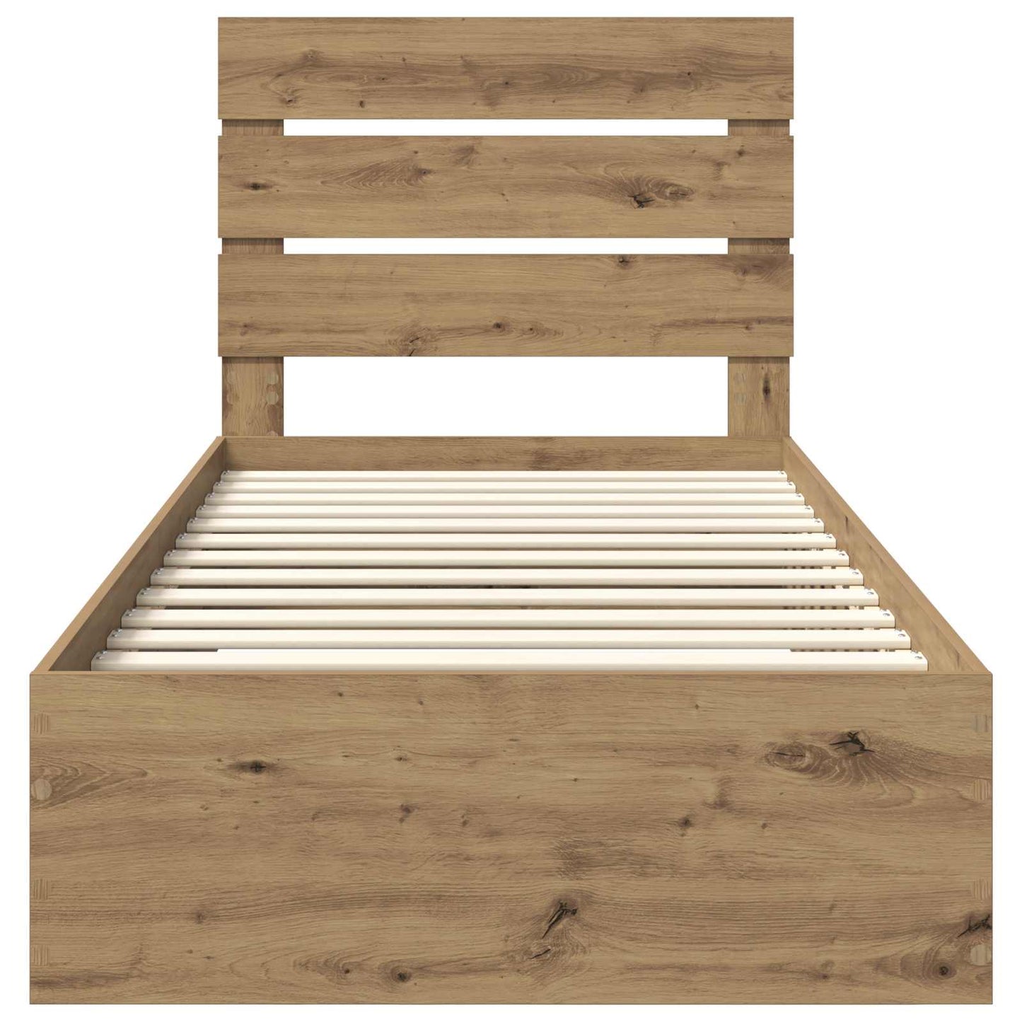 Bed Frame with Drawer Artisan Oak 100 x 200 cm Engineered Wood