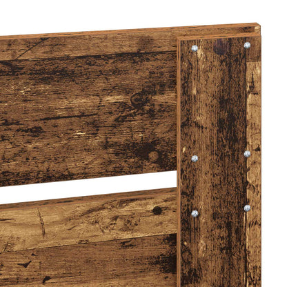 Bed Frame with Drawer Old Wood 90 x 200 cm Engineered Wood