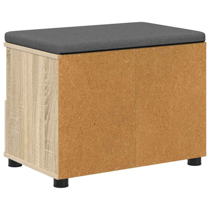 Hall Bench with Cushion with Drawer Sonoma Oak 60 x 38 x 46 cm