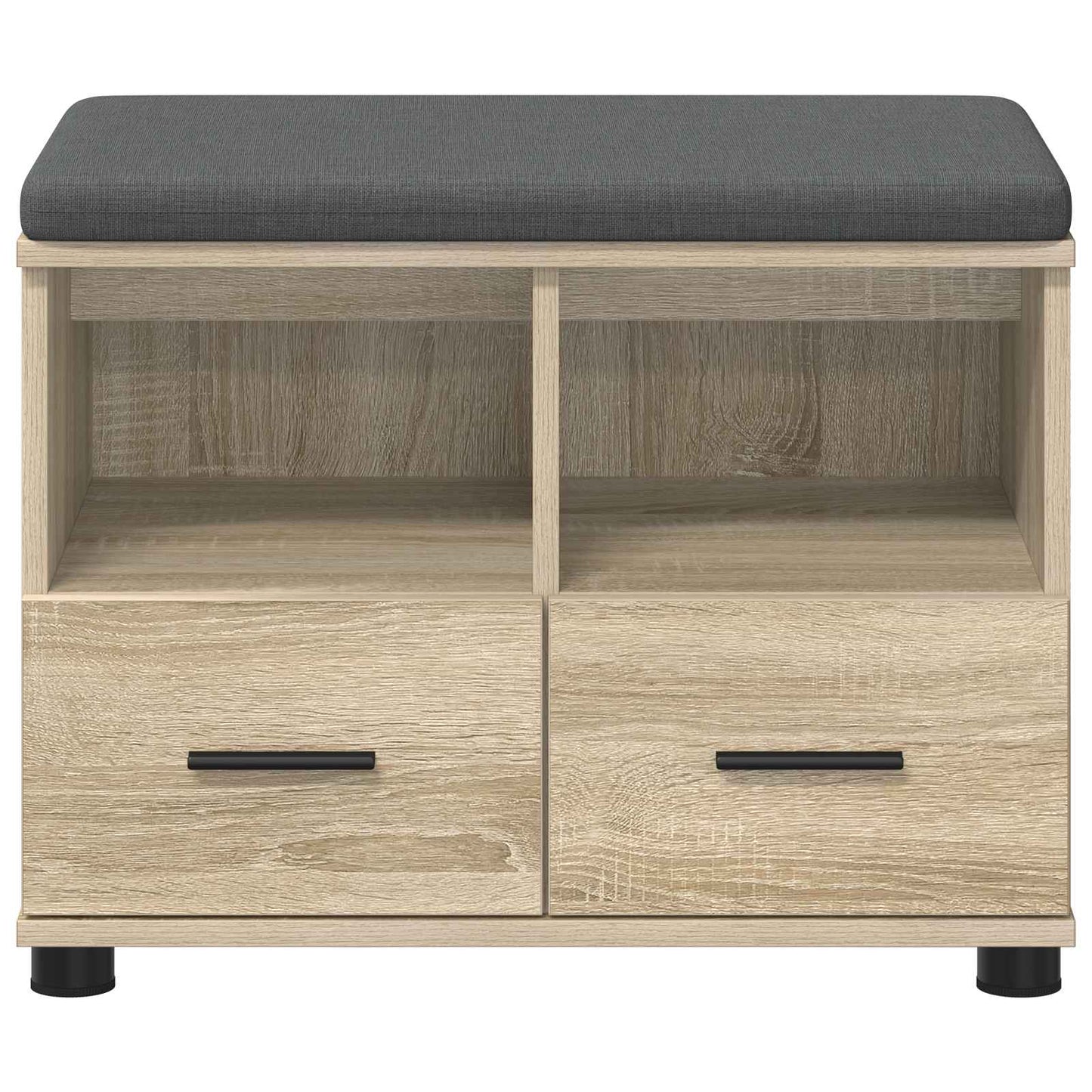 Hall Bench with Cushion with Drawer Sonoma Oak 60 x 38 x 46 cm