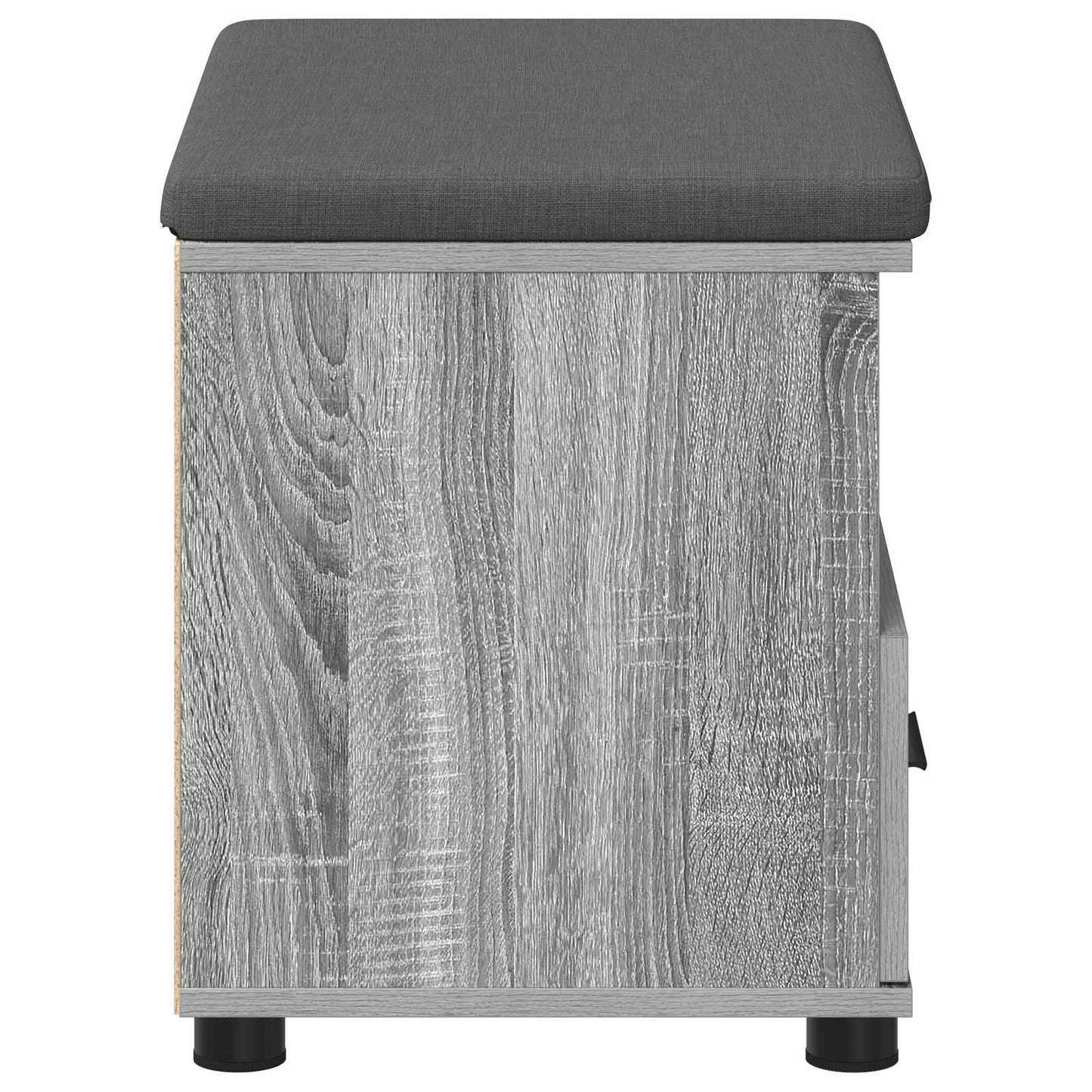 Hall Bench with Cushion with Drawer Grey Sonoma 60 x 38 x 46 cm