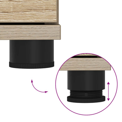 Hall Bench with Cushion with Drawer Sonoma Oak 80 x 38 x 46 cm