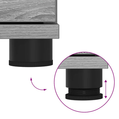 Hall Bench with Cushion with Drawer Grey Sonoma 80 x 38 x 46 cm