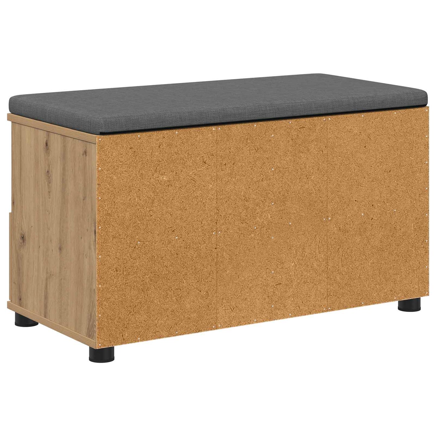 Hall Bench with Cushion with Drawer Artisan Oak 80 x 38 x 46 cm