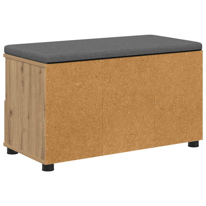 Hall Bench with Cushion with Drawer Artisan Oak 80 x 38 x 46 cm