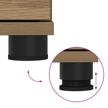 Hall Bench with Cushion with Drawer Artisan Oak 80 x 38 x 46 cm