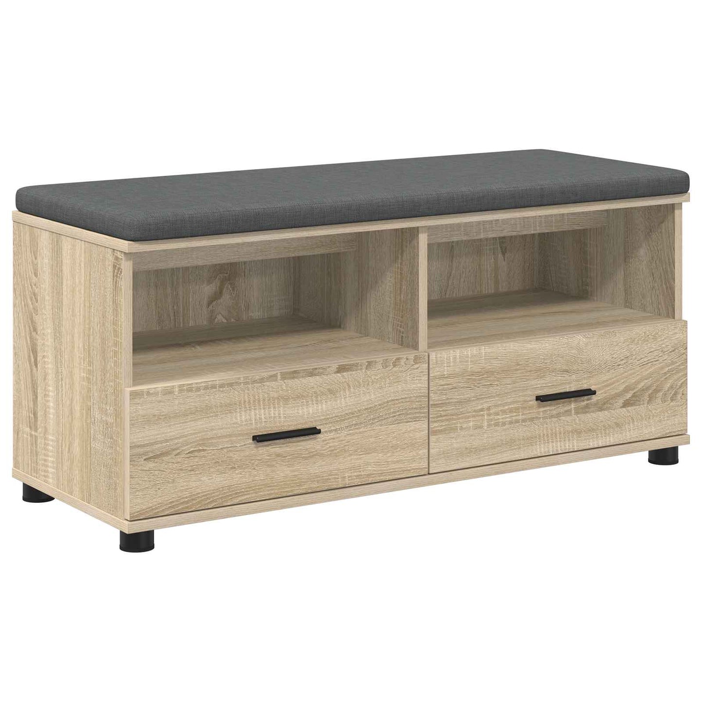 Hall Bench with Cushion with Drawer Sonoma Oak 100 x 38 x 46 cm