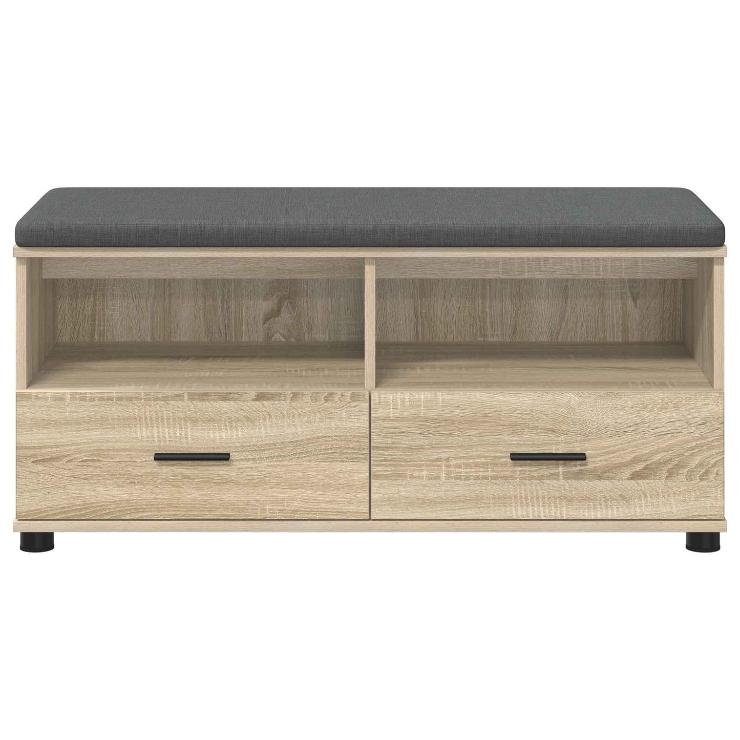 Hall Bench with Cushion with Drawer Sonoma Oak 100 x 38 x 46 cm