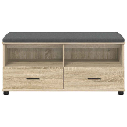 Hall Bench with Cushion with Drawer Sonoma Oak 100 x 38 x 46 cm