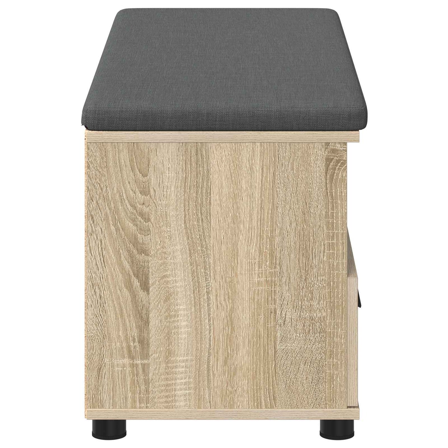 Hall Bench with Cushion with Drawer Sonoma Oak 100 x 38 x 46 cm