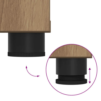 Hall Bench with Cushion with Shelf Artisan Oak 100 x 38 x 46 cm