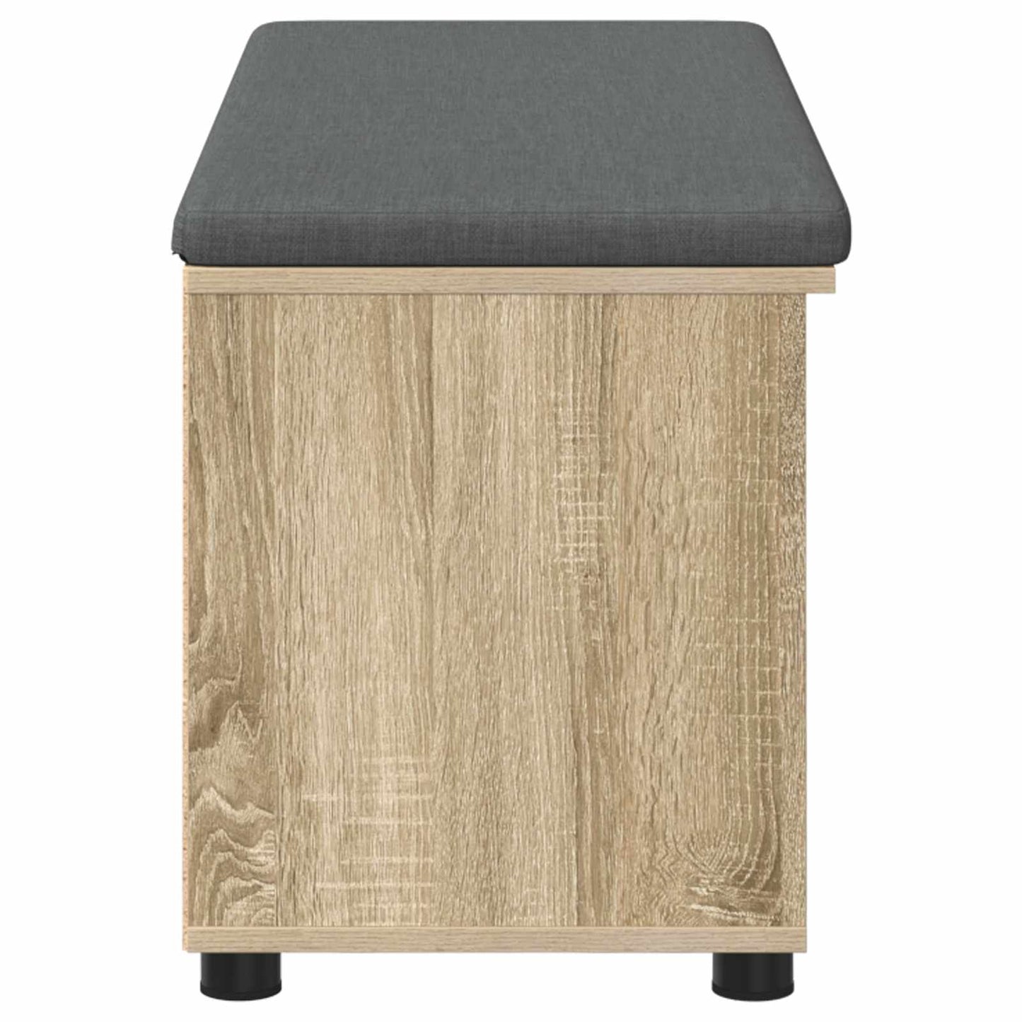 Hall Bench with Cushion with Shelf Sonoma Oak 100 x 38 x 46 cm