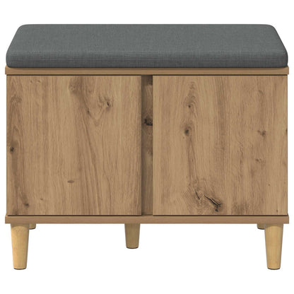 Hall Bench Artisan Oak 60 x 38 x 46 cm