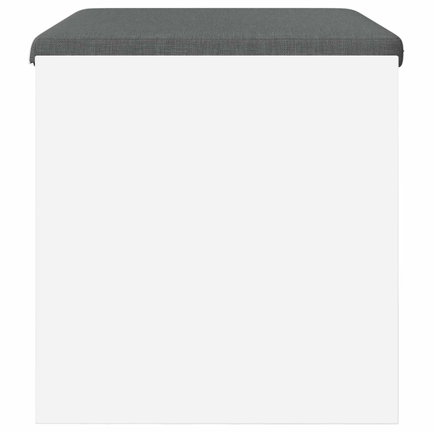 Hall Bench with Cushion White 63 x 38 x 40 cm