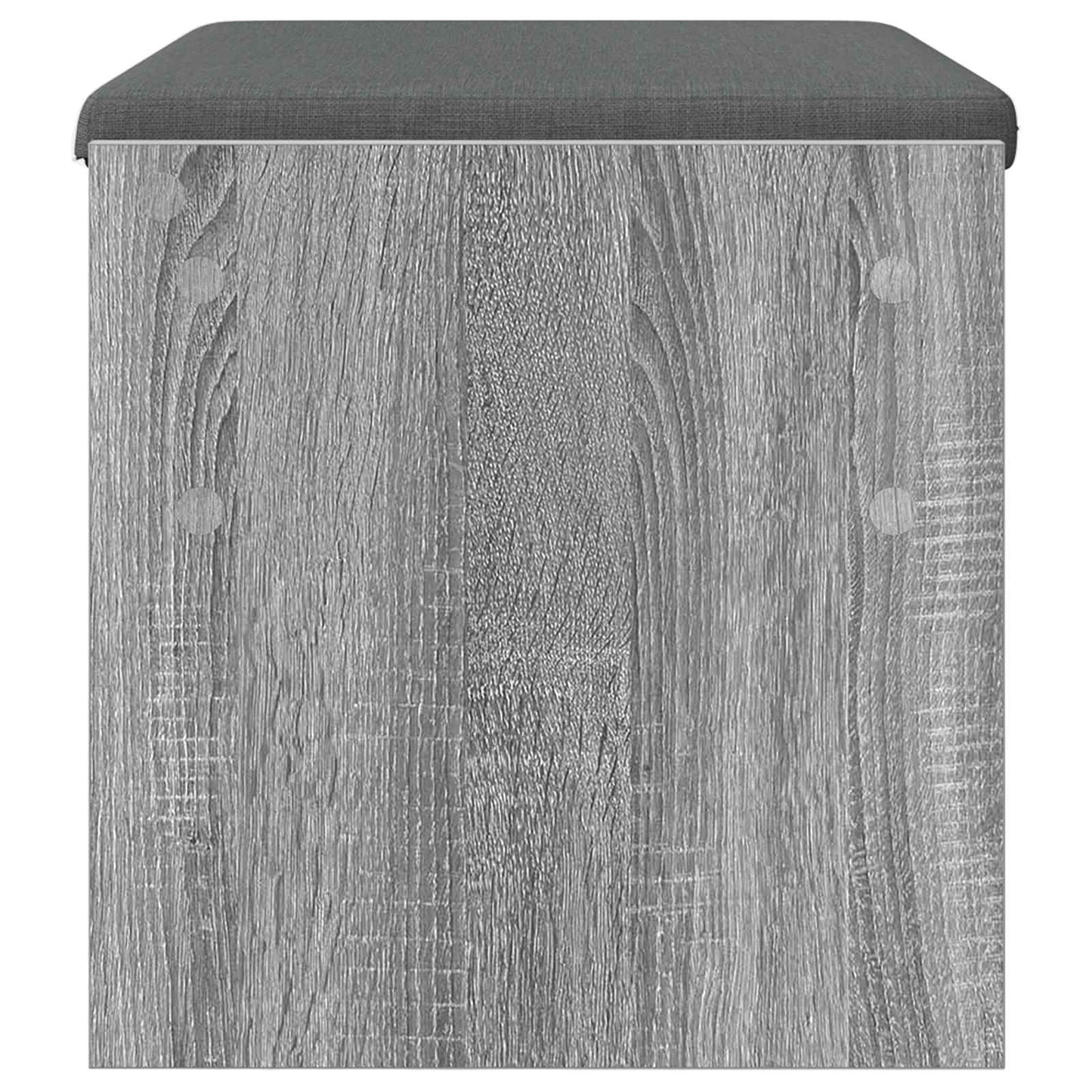 Hall Bench with Cushion Grey Sonoma 63 x 38 x 40 cm