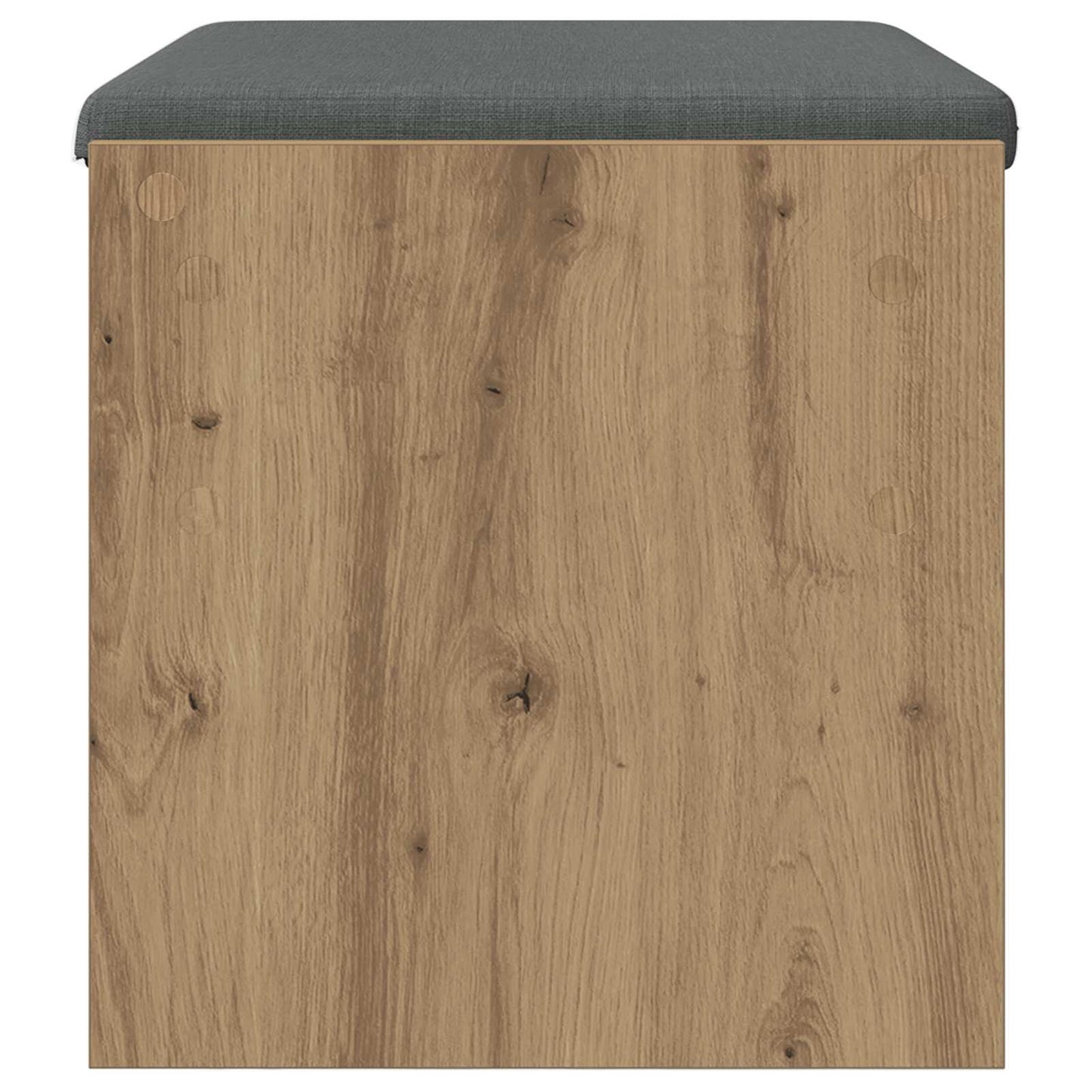 Hall Bench with Cushion Artisan Oak 63 x 38 x 40 cm