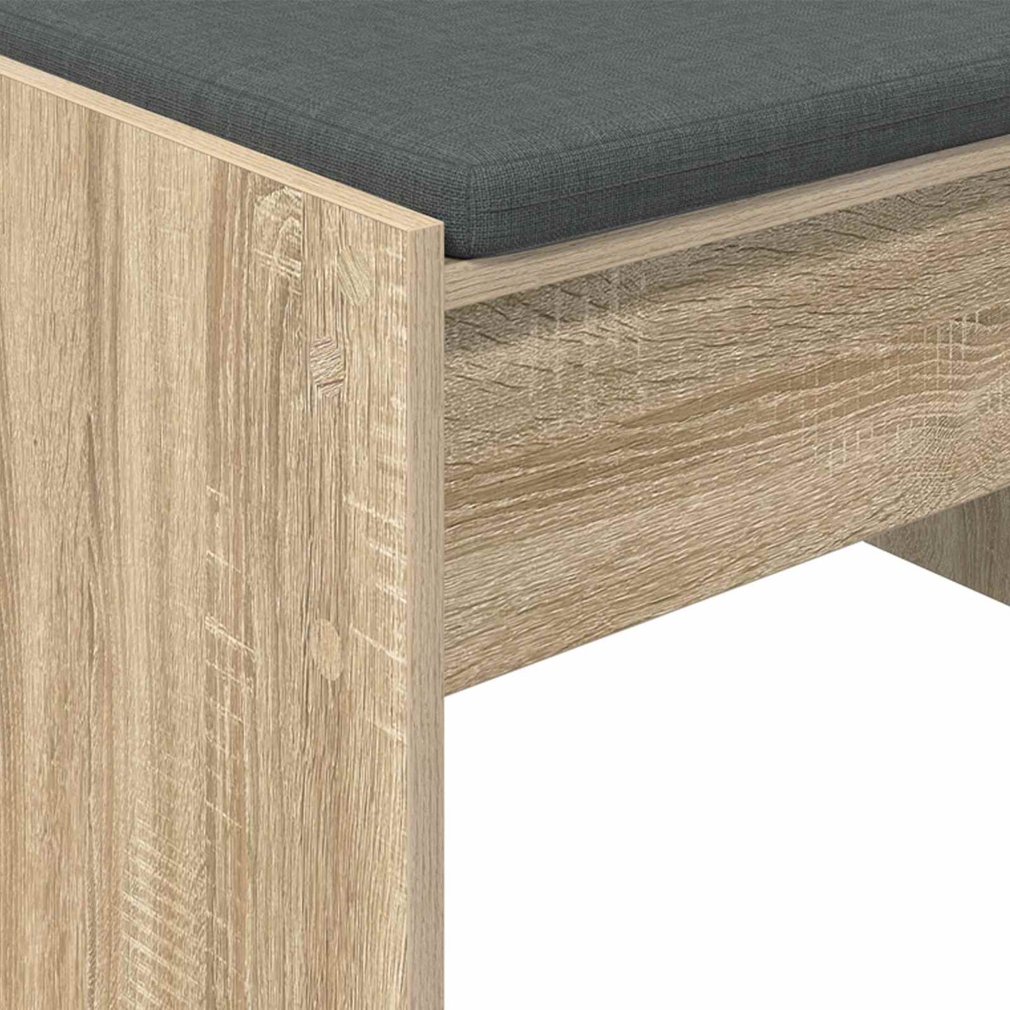 Hall Bench with Cushion Sonoma Oak 83 x 38 x 40 cm