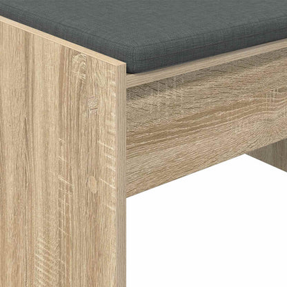 Hall Bench with Cushion Sonoma Oak 83 x 38 x 40 cm