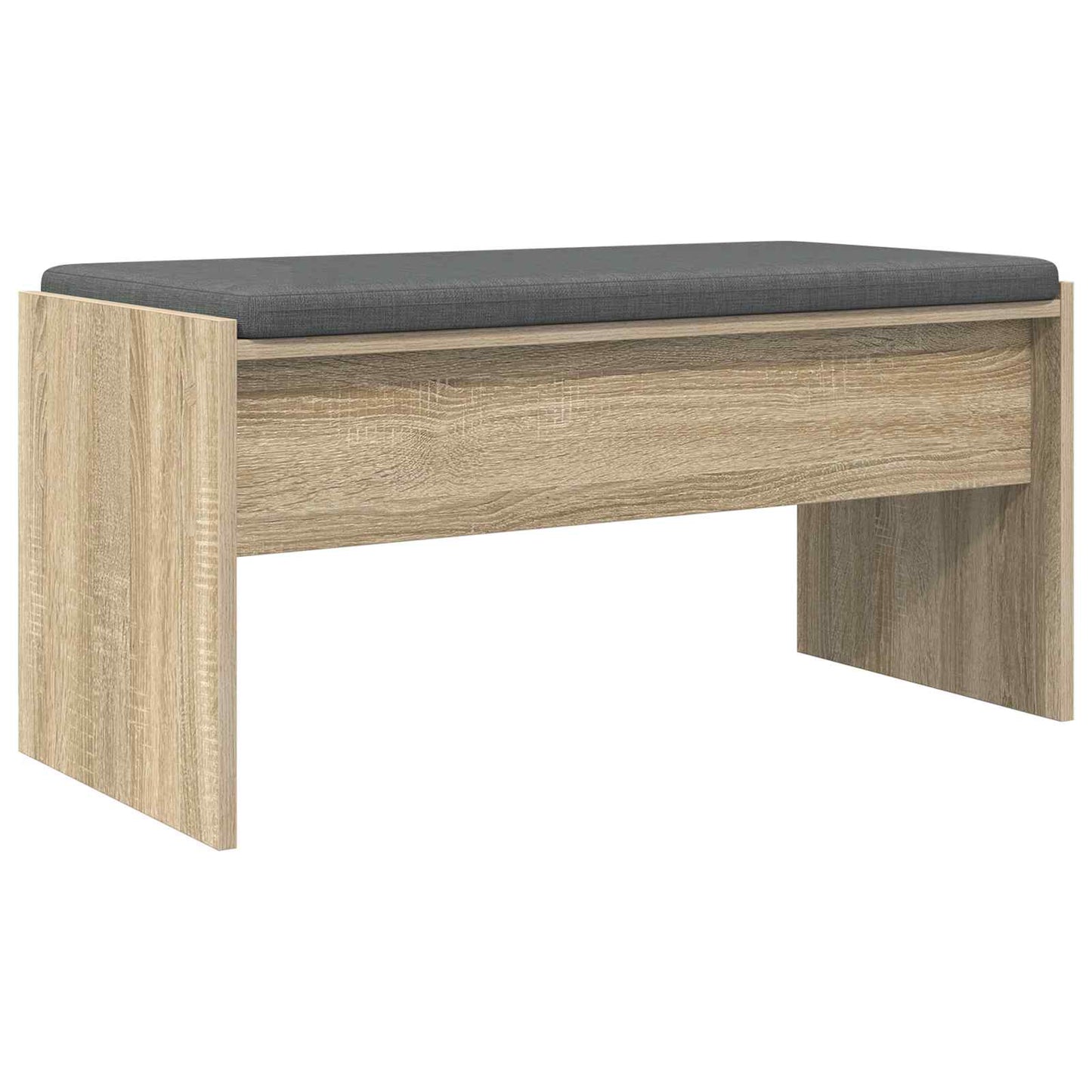 Hall Bench with Cushion Sonoma Oak 83 x 38 x 40 cm