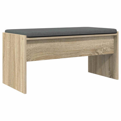 Hall Bench with Cushion Sonoma Oak 83 x 38 x 40 cm