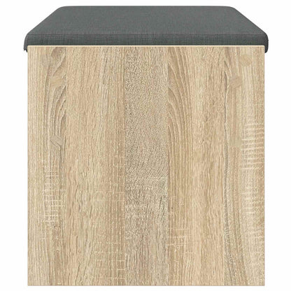 Hall Bench with Cushion Sonoma Oak 83 x 38 x 40 cm
