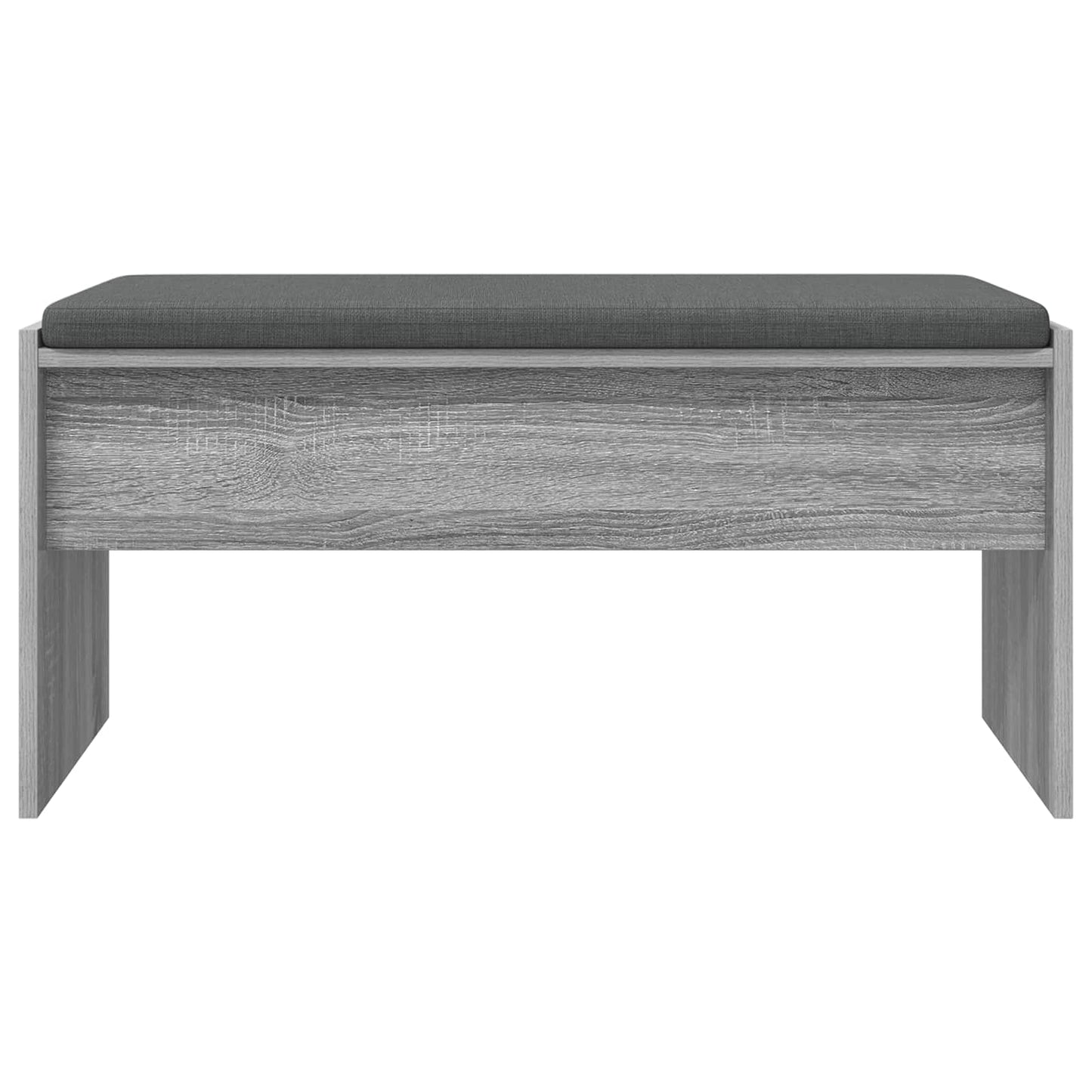 Hall Bench with Cushion Grey Sonoma 83 x 38 x 40 cm