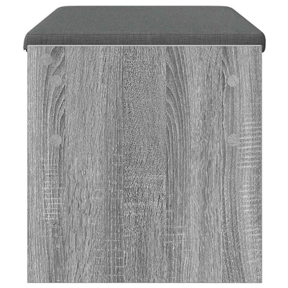 Hall Bench with Cushion Grey Sonoma 83 x 38 x 40 cm