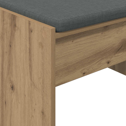 Hall Bench with Cushion Artisan Oak 83 x 38 x 40 cm