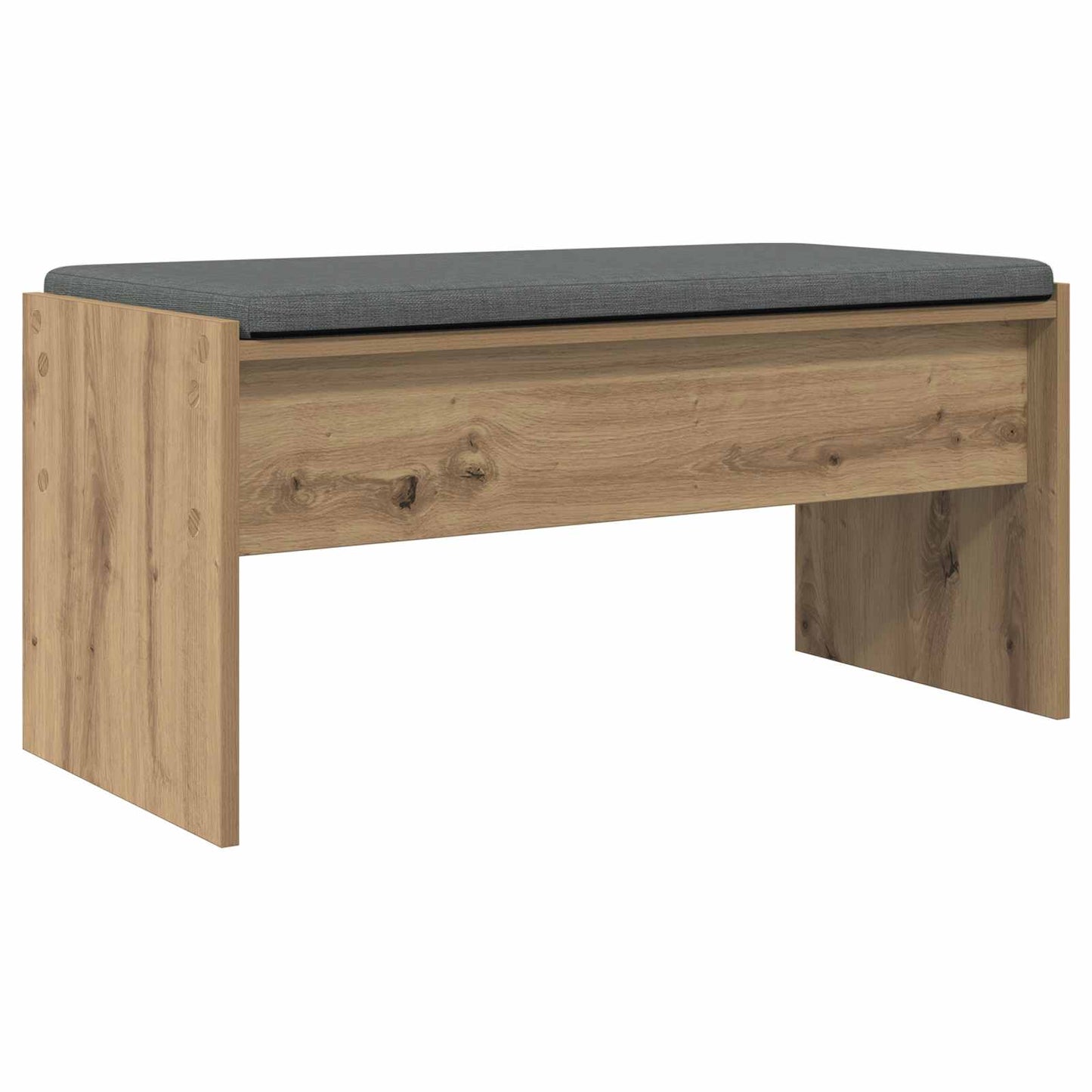 Hall Bench with Cushion Artisan Oak 83 x 38 x 40 cm