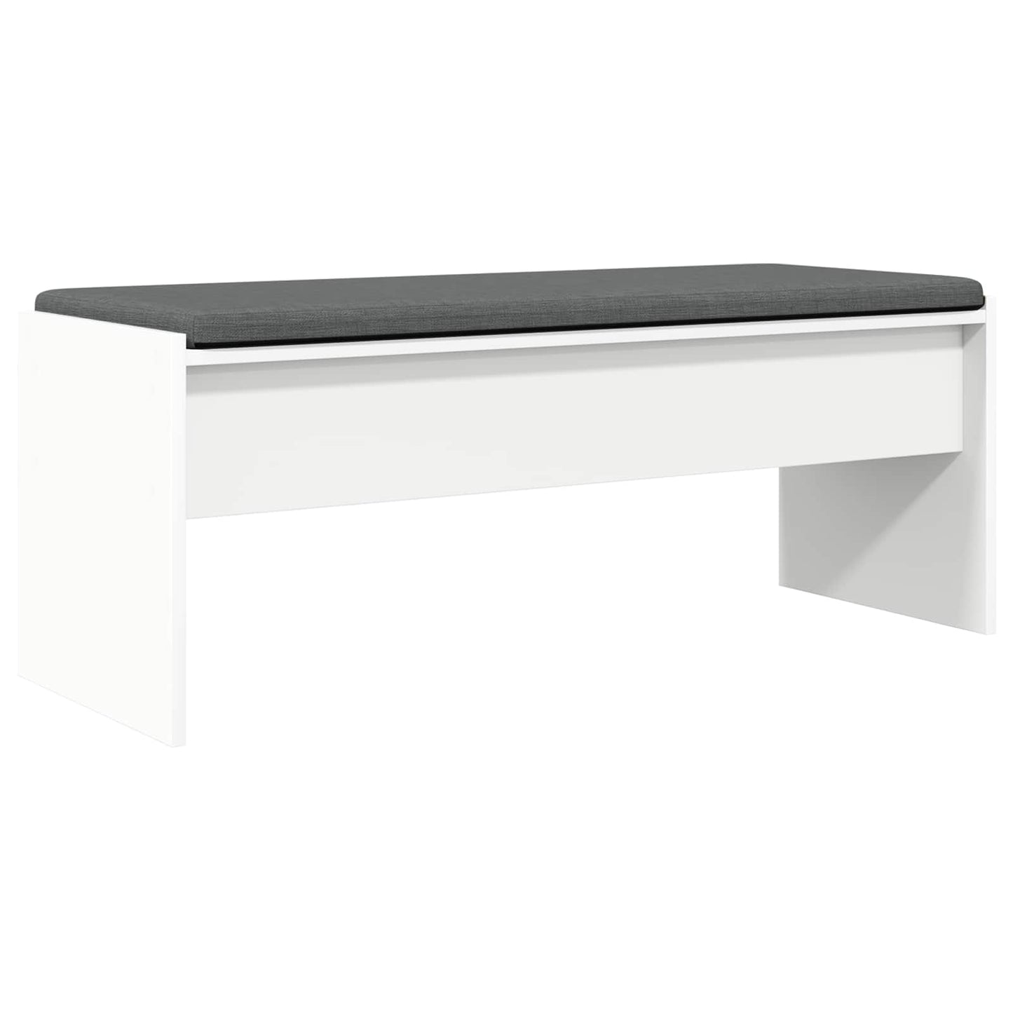 Hall Bench with Cushion White 103 x 38 x 40 cm