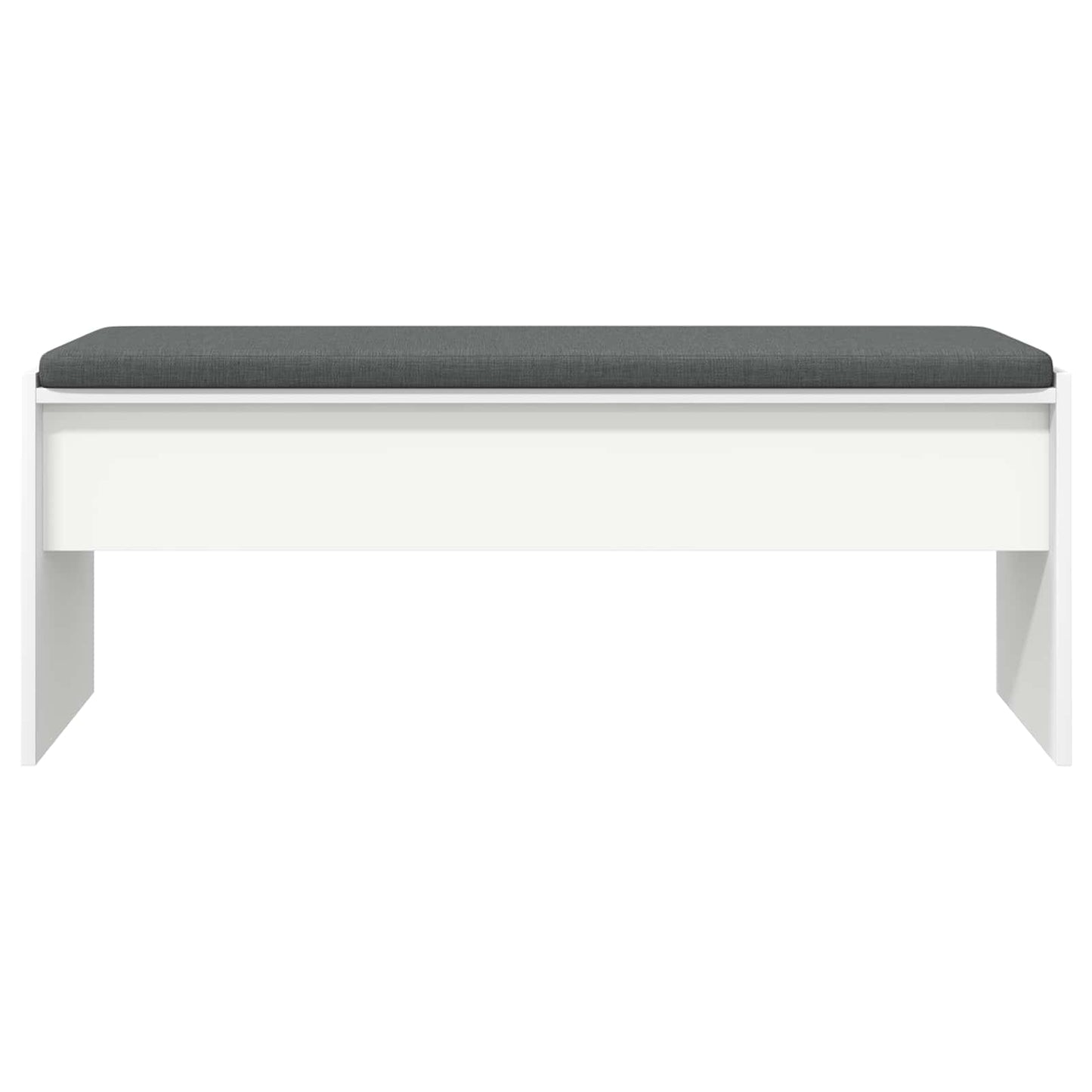 Hall Bench with Cushion White 103 x 38 x 40 cm