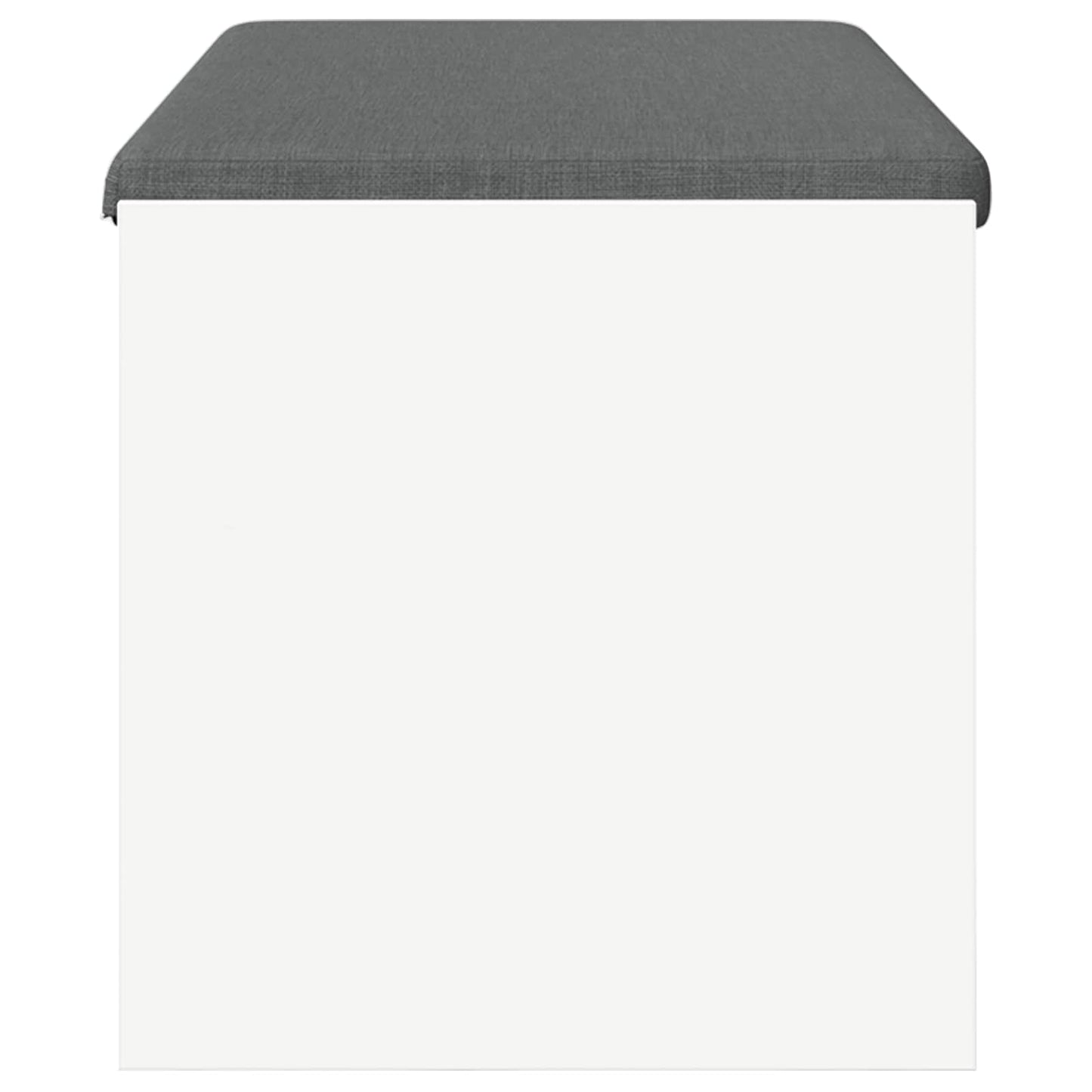 Hall Bench with Cushion White 103 x 38 x 40 cm